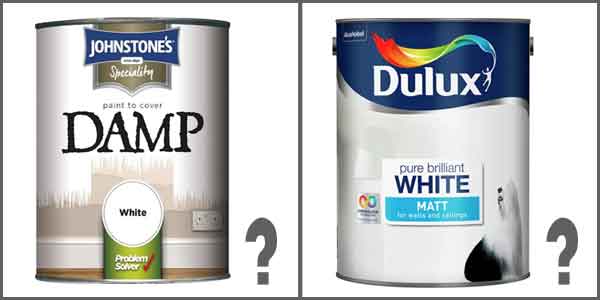 What paint to use after damp proofing 